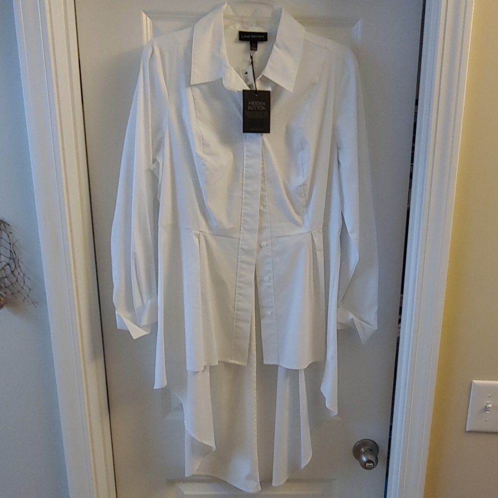Lane Bryant Extreme Peplum/Hi-Lo Blouse